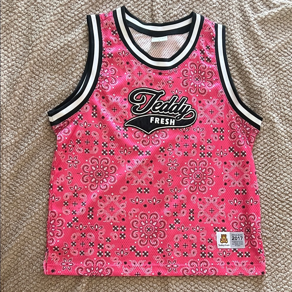 Teddy Fresh Pink Patterned Jersey